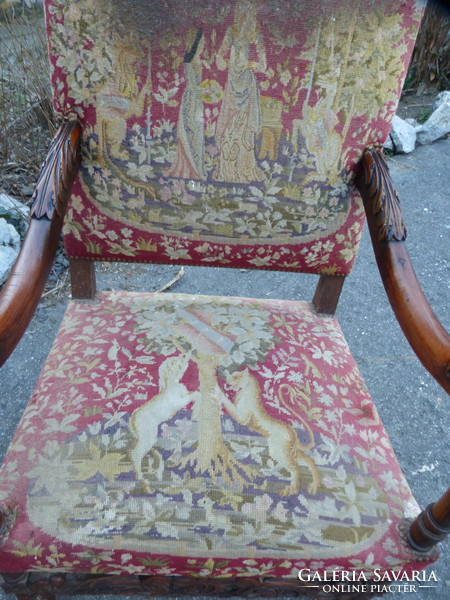 Neo-Renaissance throne / armchair