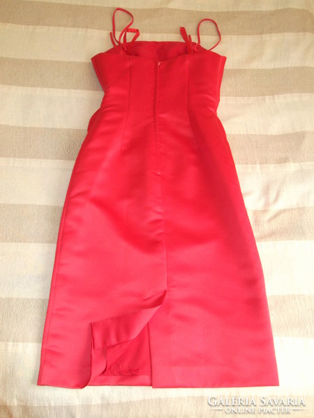 Red casual dress with stole for sale! (Shooting dress/ cocktail dress/ wedding dress) size 38