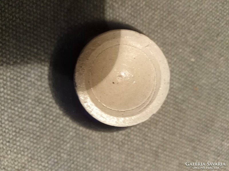Kőporcelán - picur edényke / kobaltkék