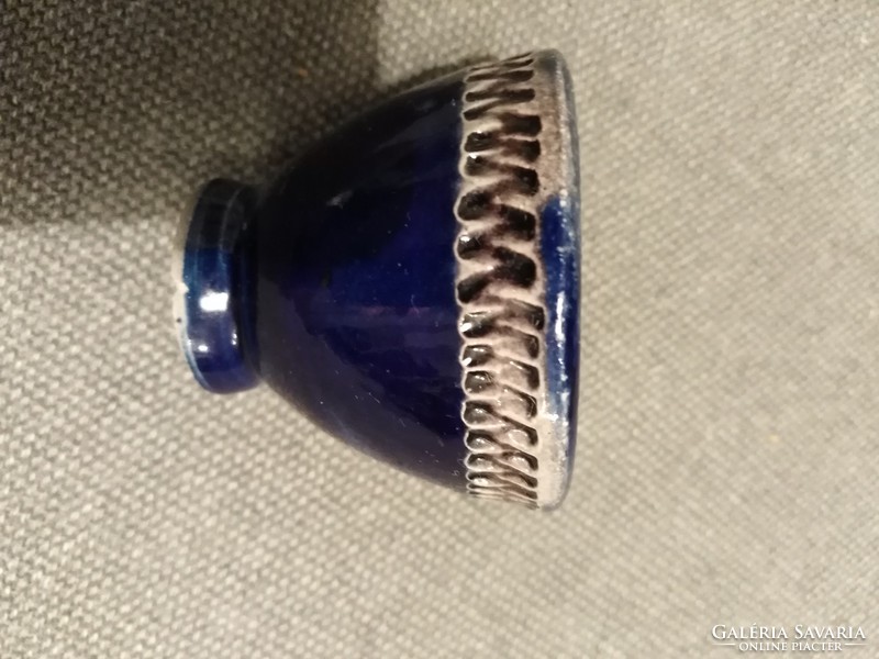 Stoneware - small pot / cobalt blue