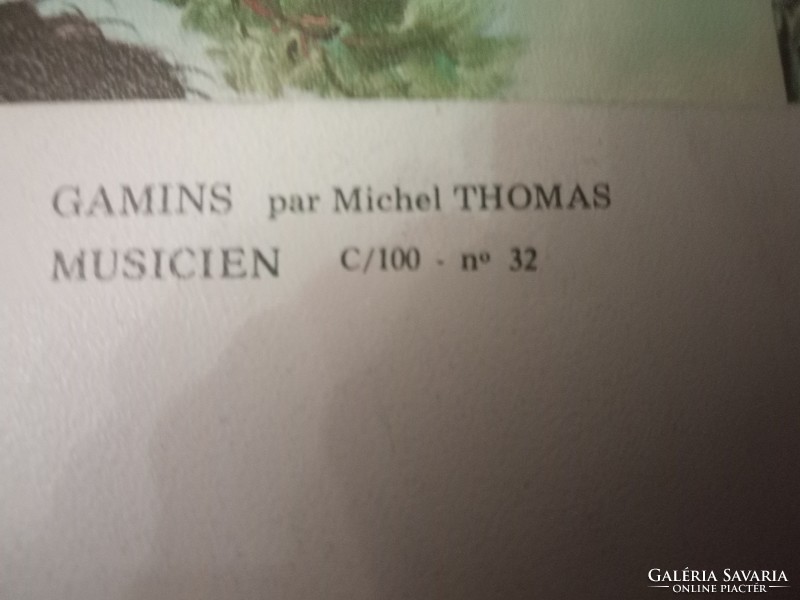 Michel Thomas 6 darabos képeslap gyűjtemény az 1974-ből
