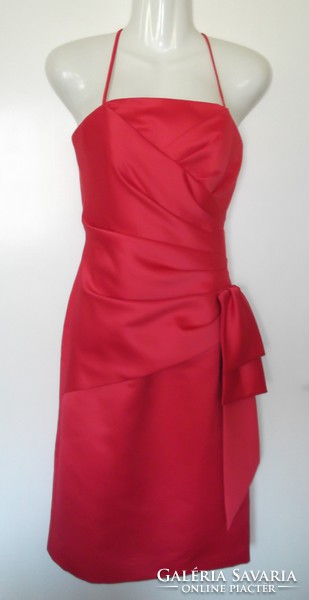 Red casual dress with stole for sale! (Shooting dress/ cocktail dress/ wedding dress) size 38