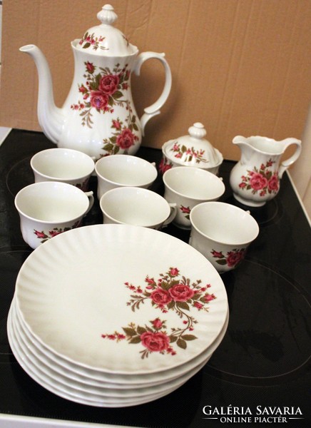 Wunsiedel bavaria porcelain 6-person tea set / breakfast set, incomplete