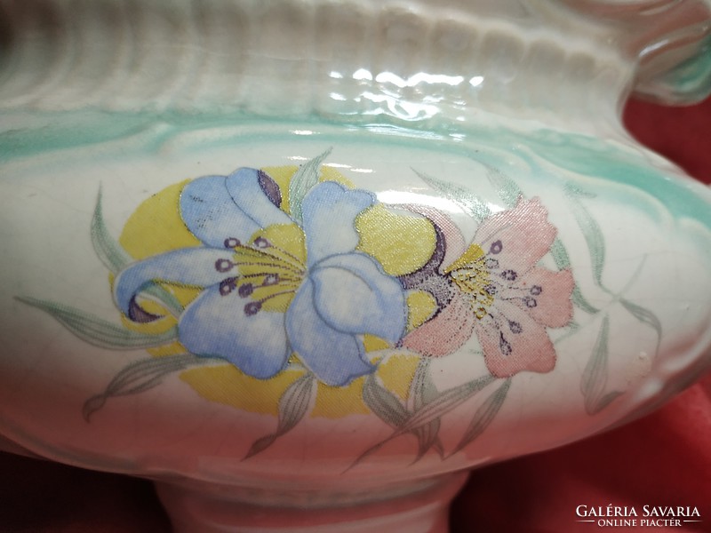 Antique porcelain centerpiece, serving tray, bowl
