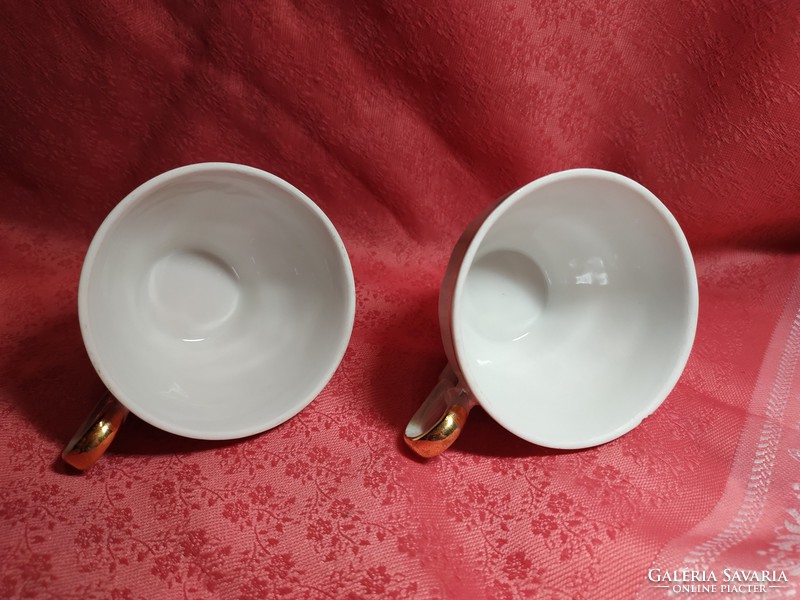 Eozinos , zsáner jelenetes porcelán csésze, 2 db