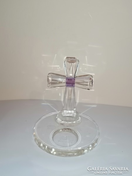 Art deco crystal candlestick with special beauty for commemoration