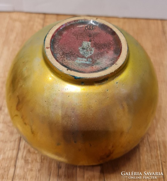 Zsolnay small pot with shield seal