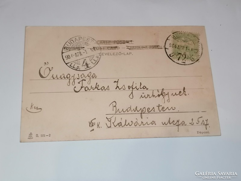 1901-es húsvéti üdvözlőlap. 68.