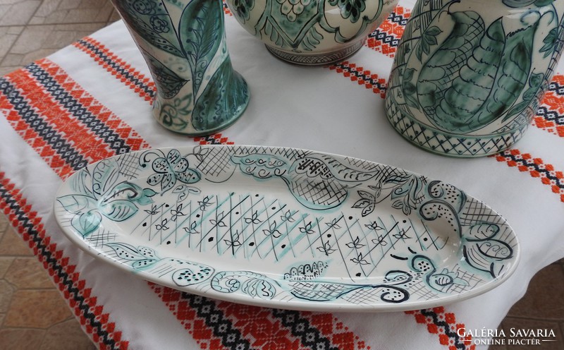 Nürnbergi jelzett porcelán / kerámia kézimunka műtárgy
