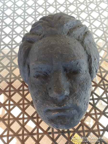 Beethoven ceramic death mask - marked from 1960