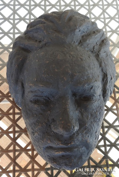Beethoven ceramic death mask - marked from 1960