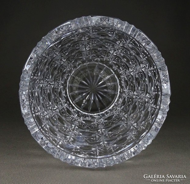 1H117 Hibátlan kristály váza virágváza 20 cm