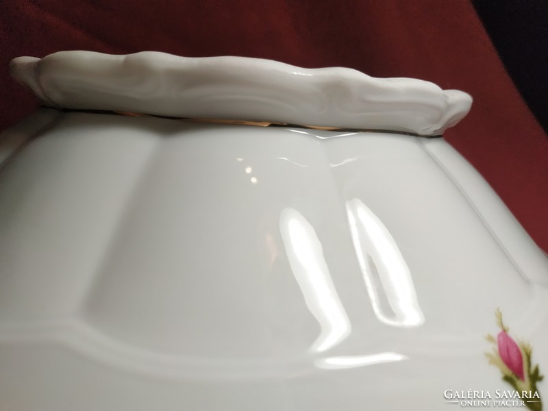 Beautiful porcelain soup serving medium size
