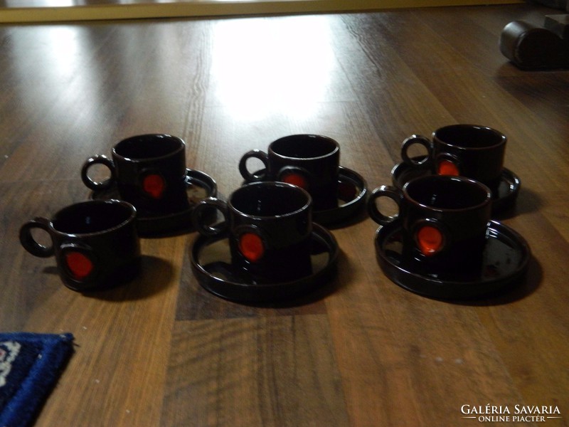 Blacksmith eve art deco ceramic coffee cup set