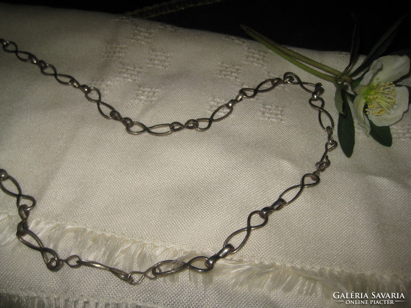 Necklace, metal 80 cm