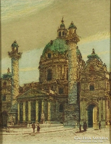 1H112 Egon Chabert (1889-1962): Church of Charles, Vienna