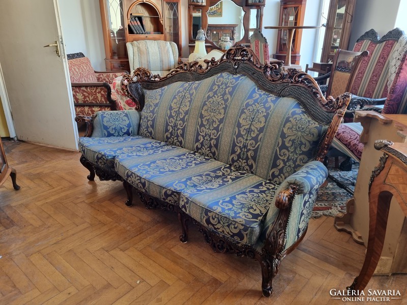 Barokk kanapé thonet berakással