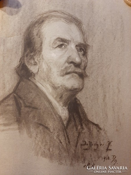 Portrait of elderly man Daffinger Hanna (1883-1931)