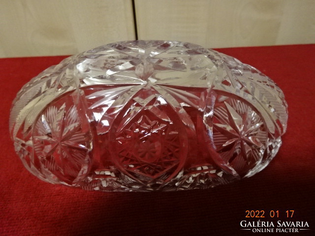 Lips crystal centerpiece, oval, new condition. He has! Jókai.