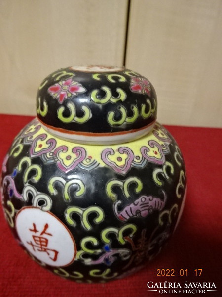 Kínai porcelán, antik teafű tartó, magassága 9 cm. Állapota új. Vanneki! Jókai.