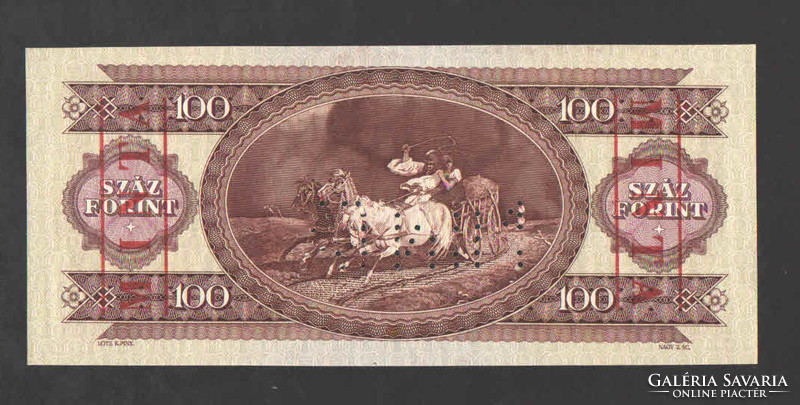 100 Forint 1975. Sample. Unc! Rare!!