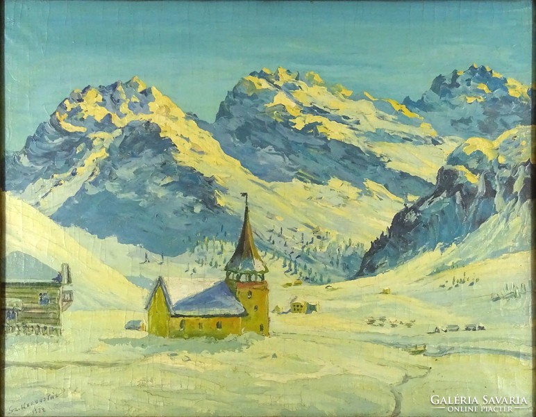 1H135 Sz. Kardos Pál : Menedékház az Alpokban 1934