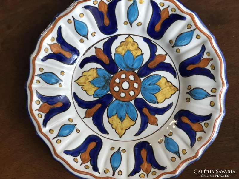 Olasz ,kézzel festett kerámia tányér