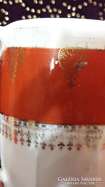 Kuriózum: antik Altwien porcelán kanna (L2070)