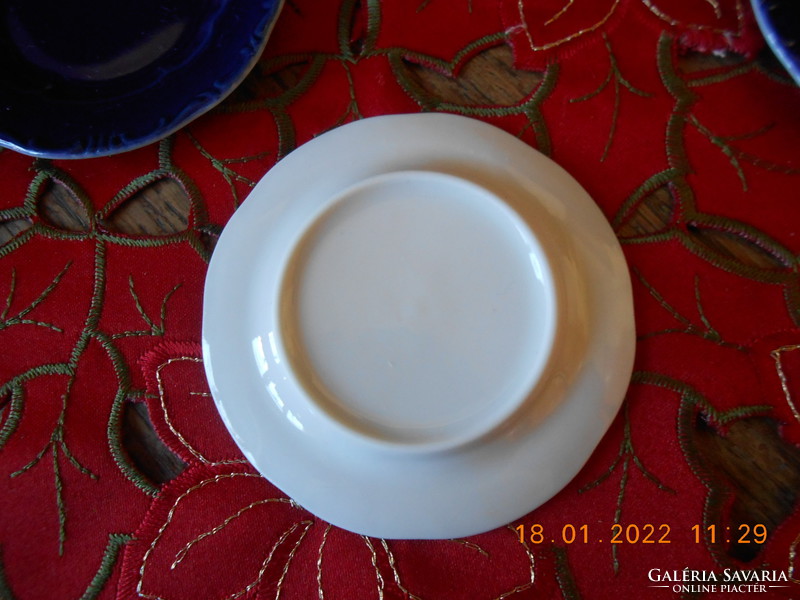 Zsolnay mini tányér, 6 db