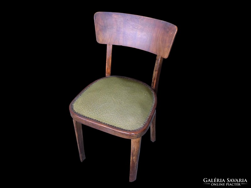 Zöld kárpitos támlás szék - 4 db
