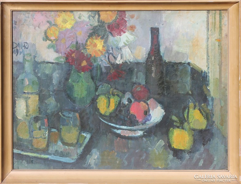 Ferenc Doór: still life in art deco atmosphere