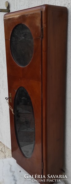 Art Nouveau wall clock showcase, medicine, key cabinet, sculpture holder, relic holder, shelf