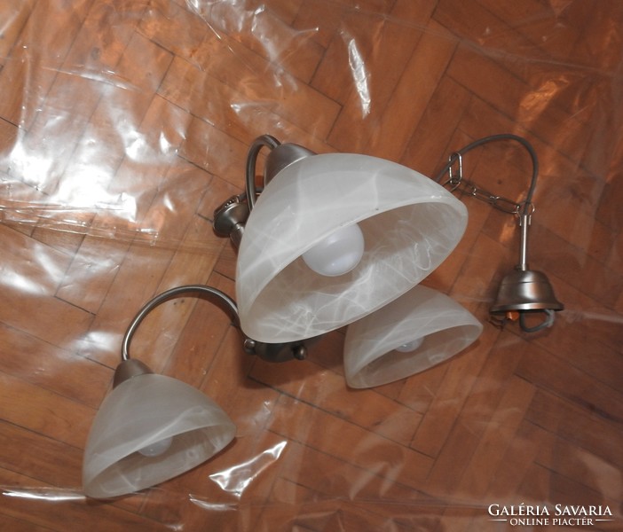 Neuhaus modern metal chandelier lamp with thick modern shades