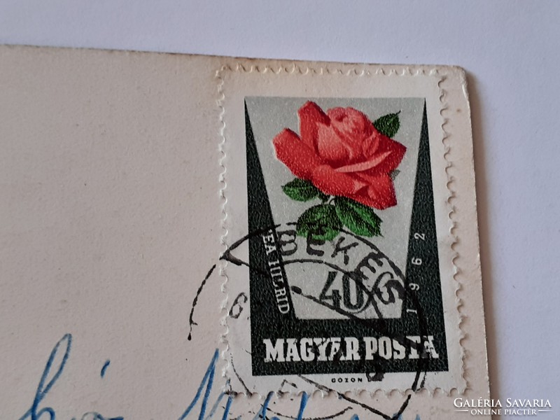 Retro képeslap Konzum szaloncukor fotó levelezőlap