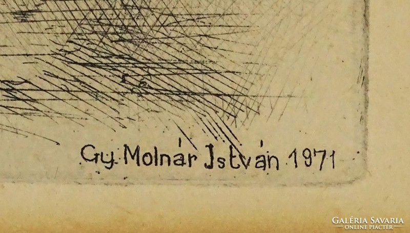 1H166 Gy. Molnár István : "Alföldi táj" 1971