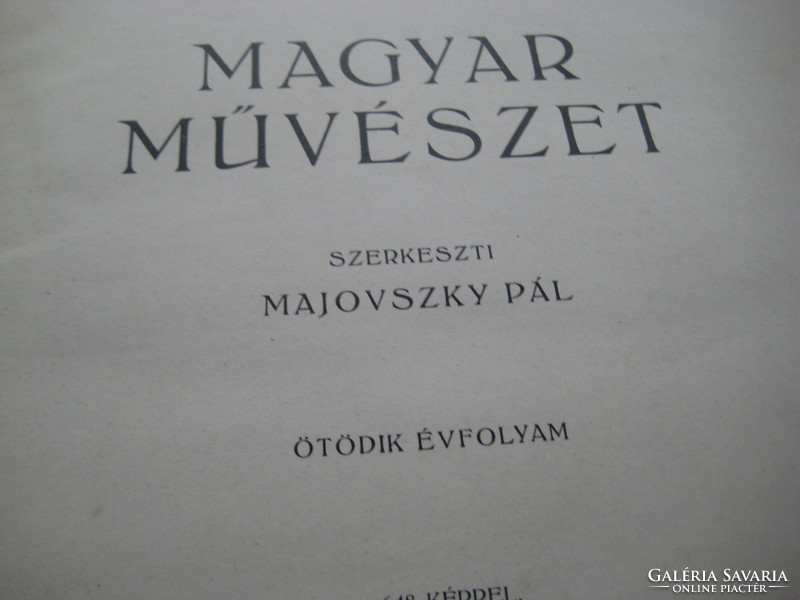 A Magyar  Művészet  1929    ,   négy  kötet