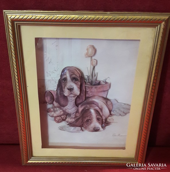 Dog picture, wall decoration (l2065)
