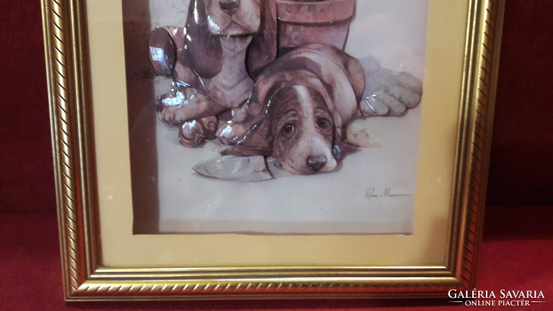 Dog picture, wall decoration (l2065)