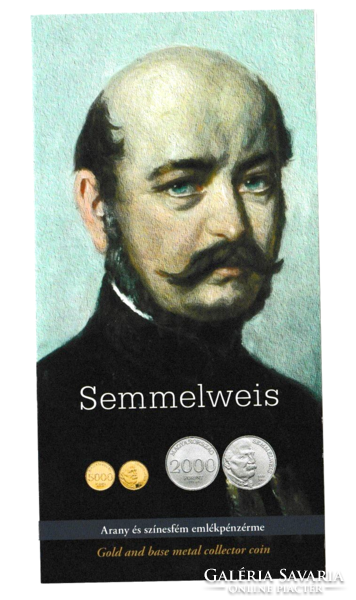 2015 – Semmelweis 2000 Ft BU emlékérme – halálának 150. évfordulójára  – Certivel​, ismertetővel