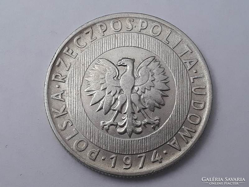 Poland 20 zloty 1974 coin - Polish 20 zl 1974 foreign coin