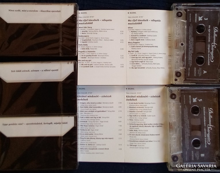 Pre-recorded cassettes; 17 pcs