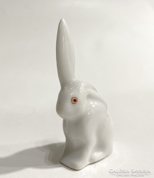 Herend porcelain mini rabbit figurine