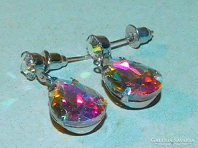 Aurora borealis northern light drop earrings