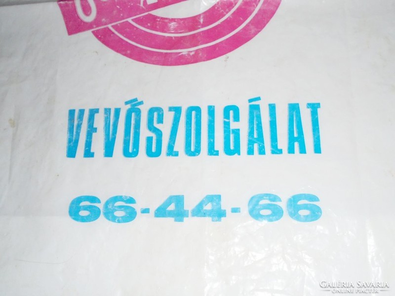 Retro Szivárvány Áruház - bolt áruház reklámszatyor reklám nylon nejlon szatyor zacskó - 1970-es