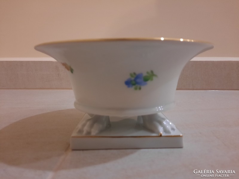 Herend porcelain flower pattern claw pot, vase