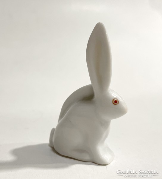 Herend porcelain mini rabbit figurine