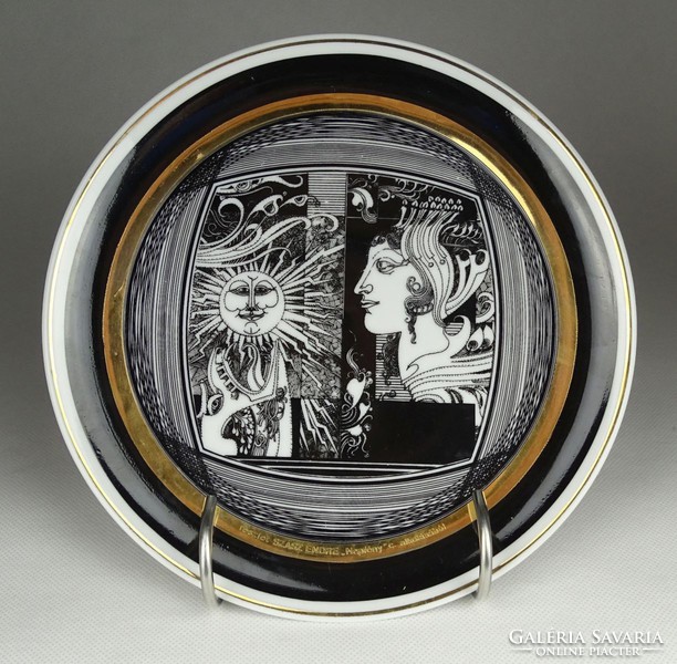 1H208 Saxon endre raven house porcelain plate