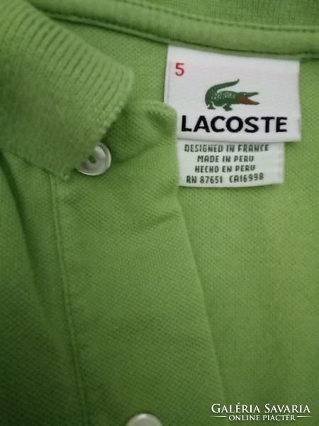 Lacoste is green
