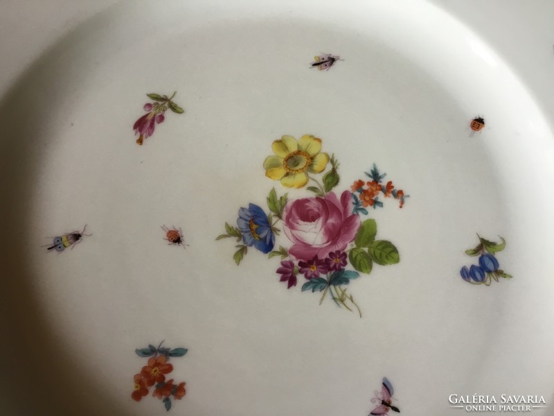 Fischer Emil antik porcelán tányér, 30 centis (204)