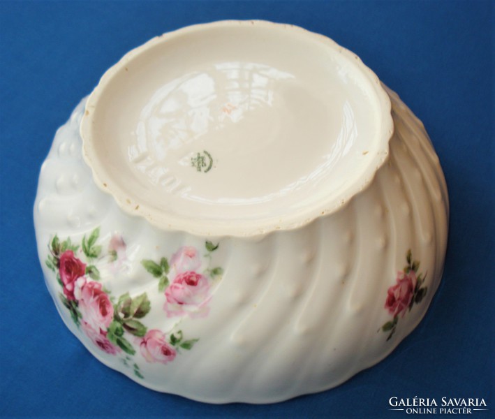 Antique, rosy, mz altrohlau soup, comma, wall bowl (early 1900s)